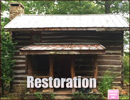 Historic Log Cabin Restoration  Blythe, Georgia